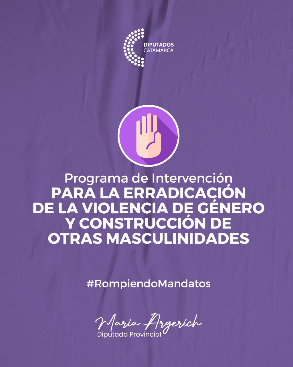 Programa de Intervención para la erradicación de la violencia de género y construcción de otras masculinidades.