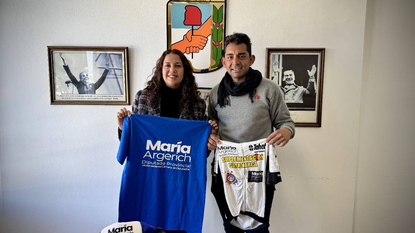 Tuve el agrado de recibir la visita de Alejandro Saquilán, un gran ciclista catamarqueño que vino a compartir conmigo los nuevos desafíos que se le presentan en su carrera.