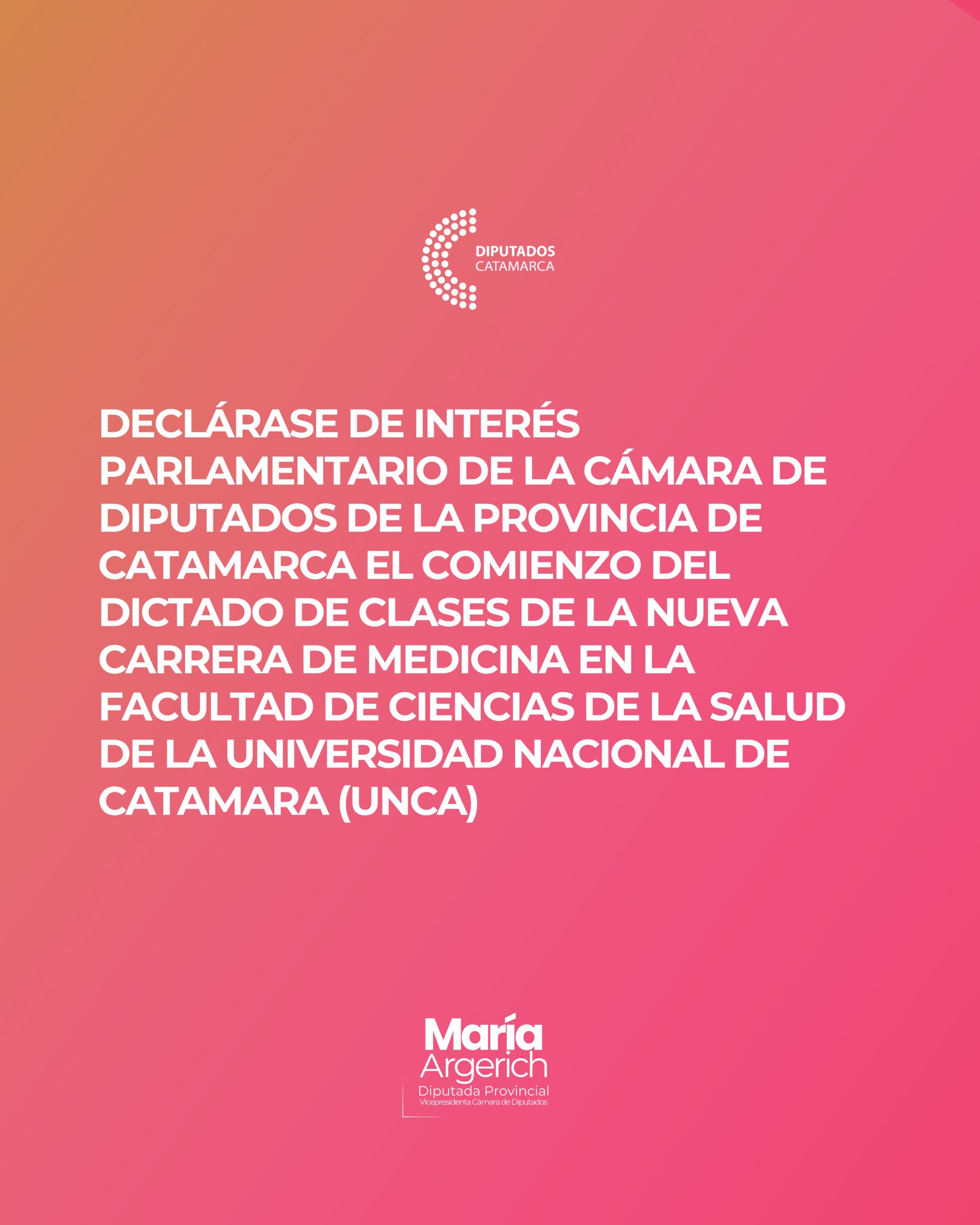 EN LA CUARTA SESIÓNAORDINARIA DEL PERÍODO 136º DEL AÑO 2025 JUNTO AL BLOQUE DEL FDT PRESENTÉ EL SIGUIENTE PROYECTO DE DECLARACIÓN: