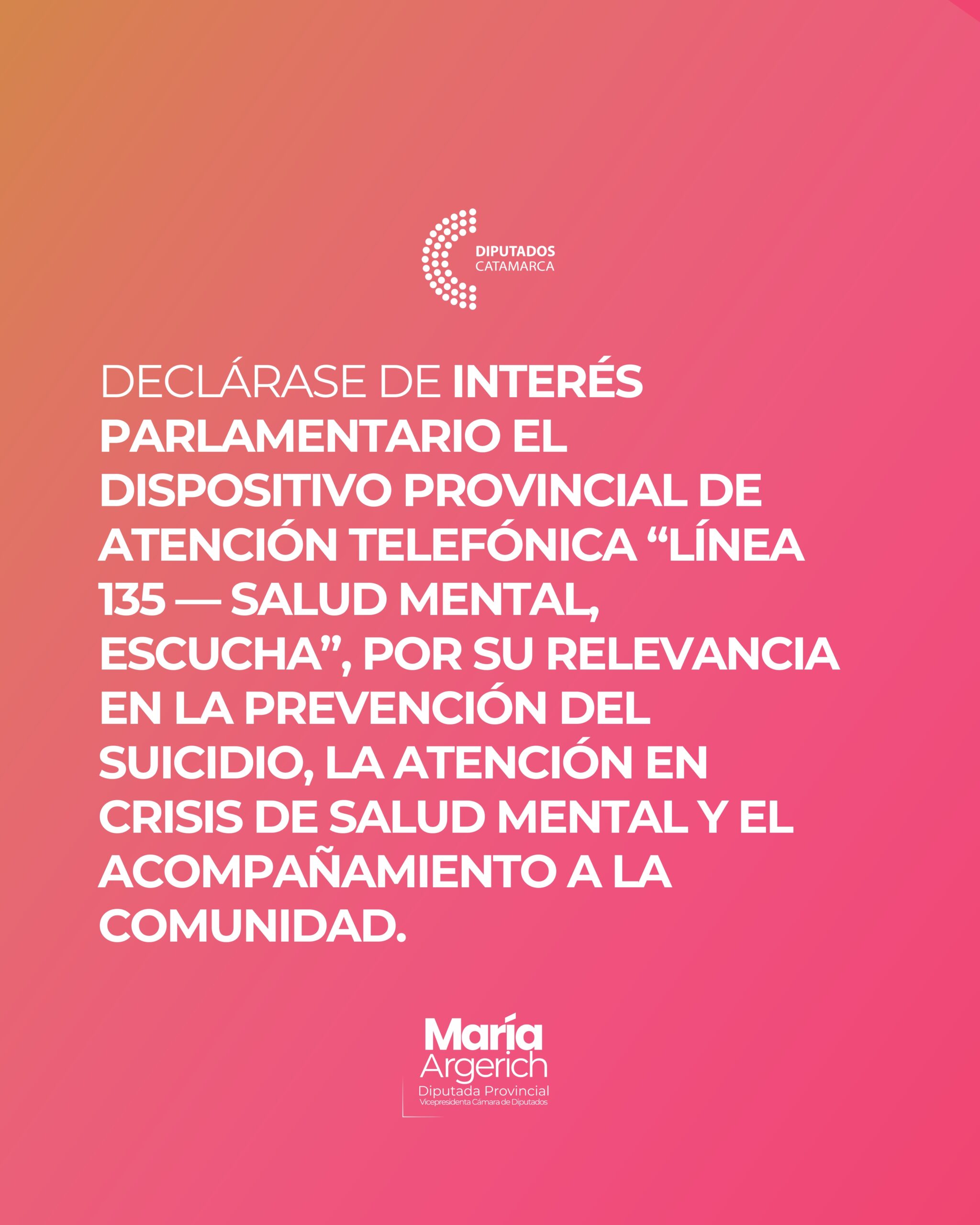 EN LA DÉCIMO TERCERA SESIÓN ORDINARIA DEL PERÍODO 136º DEL AÑO 2025 PRESENTÉ EL SIGUIENTE PROYECTO DE DECLARACIÓN: