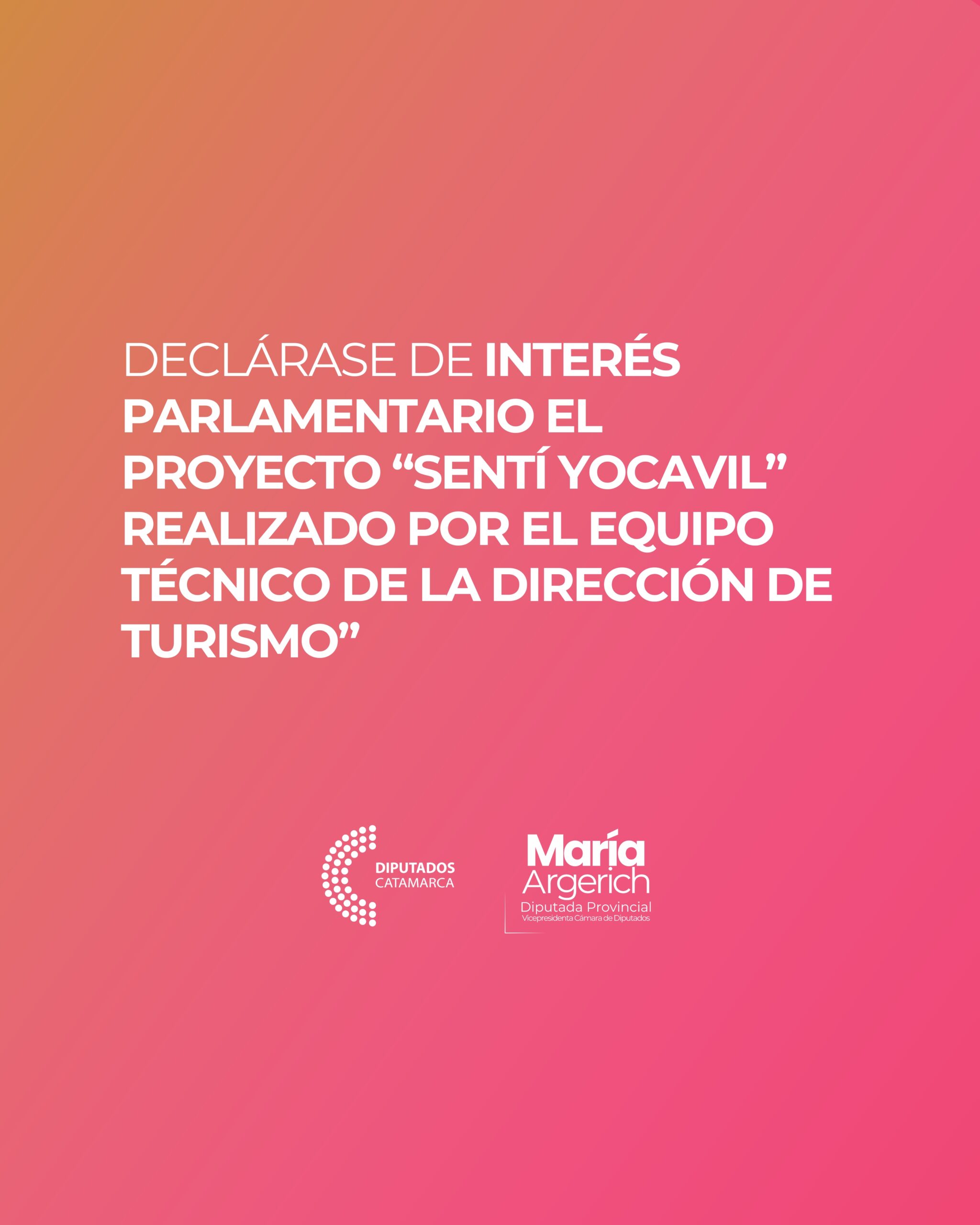EN LA PRIMER SESIÓN EXTRAORDINARIA DEL PERÍODO 136º DEL AÑO 2025 PRESENTÉ EL SIGUIENTE PROYECTO DE DECLARACIÓN: