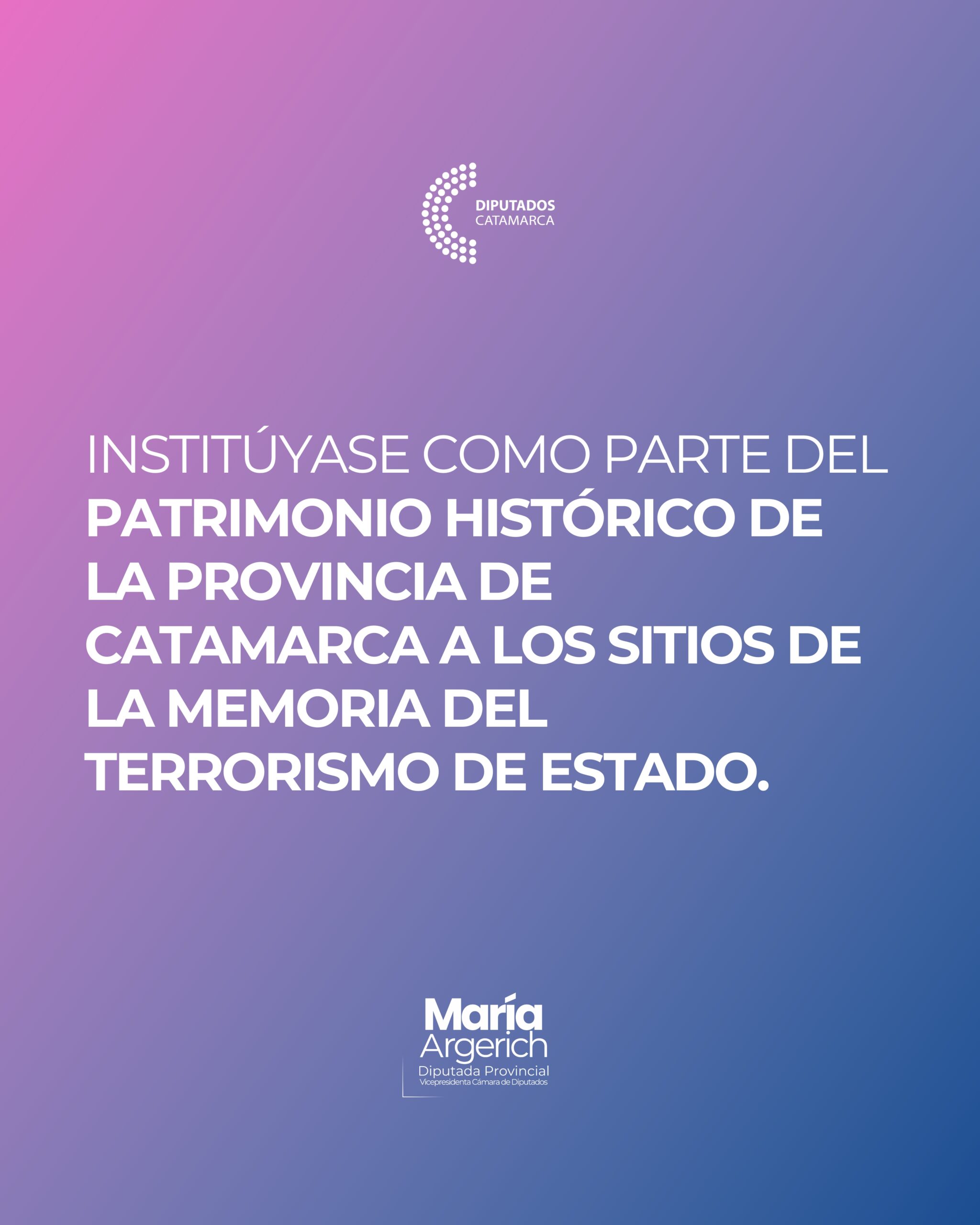 EN LA TERCERA SESIÓN ORDINARIA DEL PERÍODO 136º DEL AÑO 2025 JUNTO A MI PAR CYNTHIA GAMBARELLA PRESENTÉ EL SIGUIENTE PROYECTO DE LEY:
