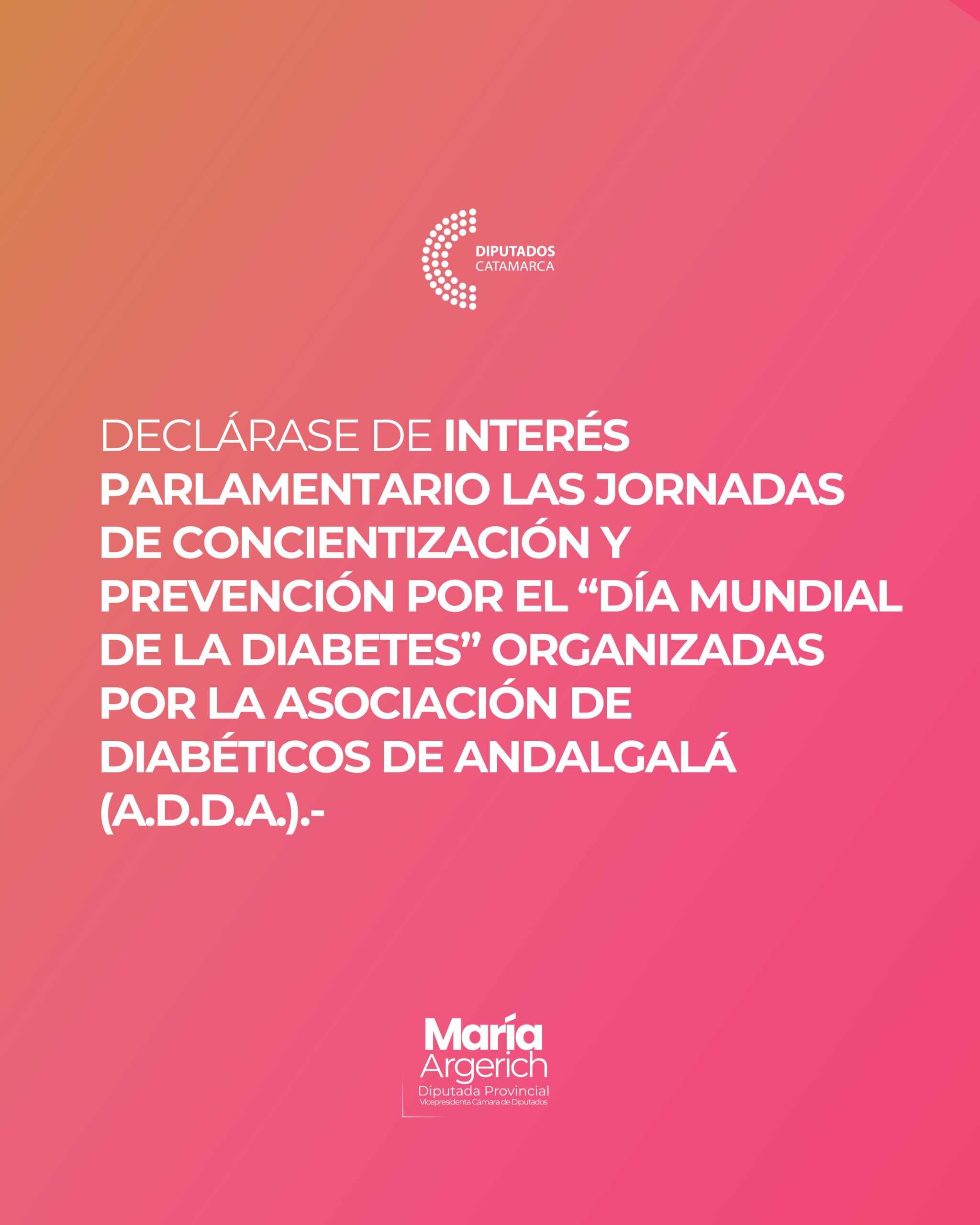 EN LA DÉCIMO NOVENA SESIÓN ORDINARIA DEL PERÍODO 136º DEL AÑO 2025 PRESENTÉ EL SIGUIENTE PROYECTO DE DECLARACIÓN: