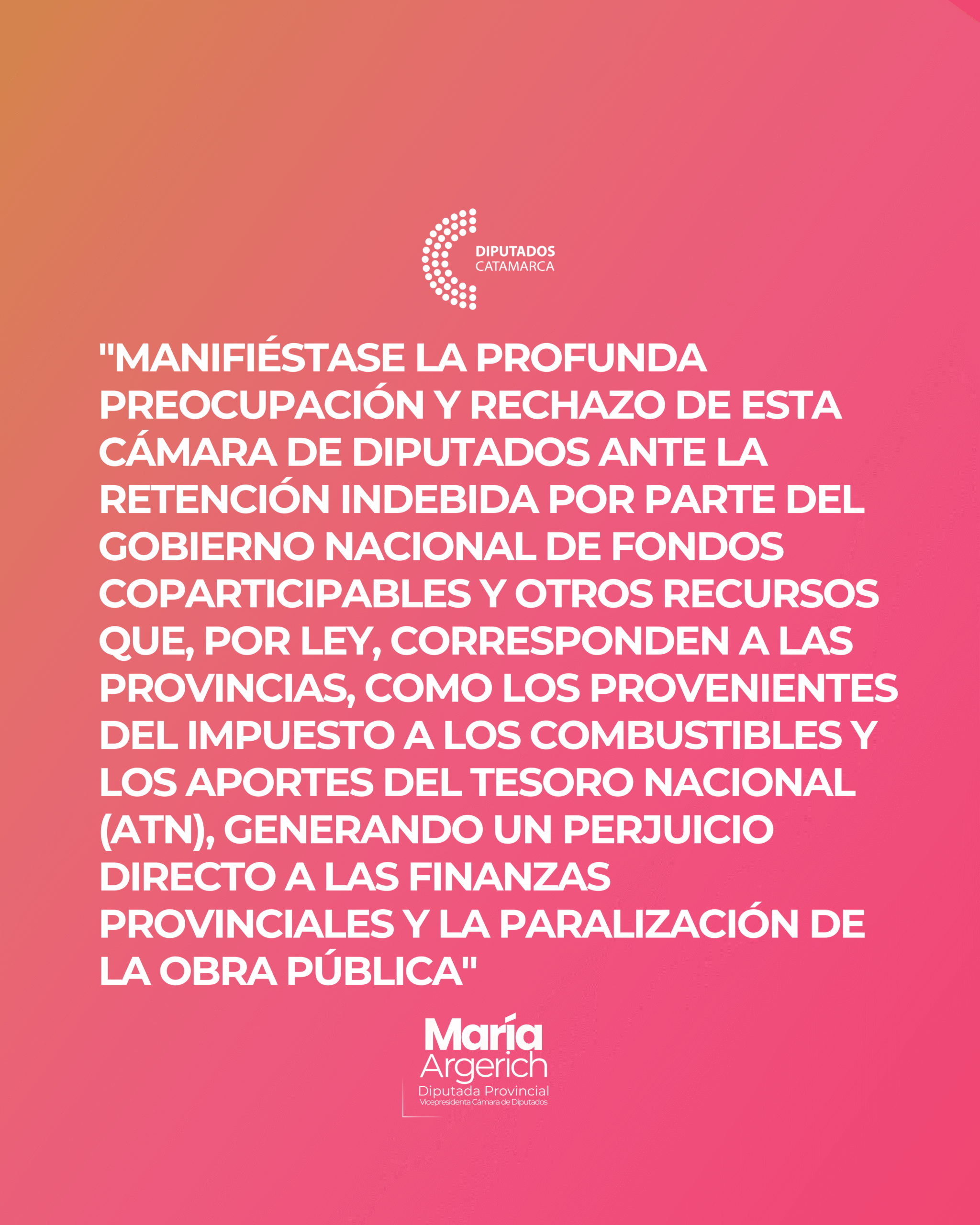 EN LA SÉPTIMA SESIÓN AORDINARIA DEL PERÍODO 136º DEL AÑO 2025 JUNTO AL BLOQUE DEL FDT PRESENTÉ EL SIGUIENTE PROYECTO DE DECLARACIÓN: