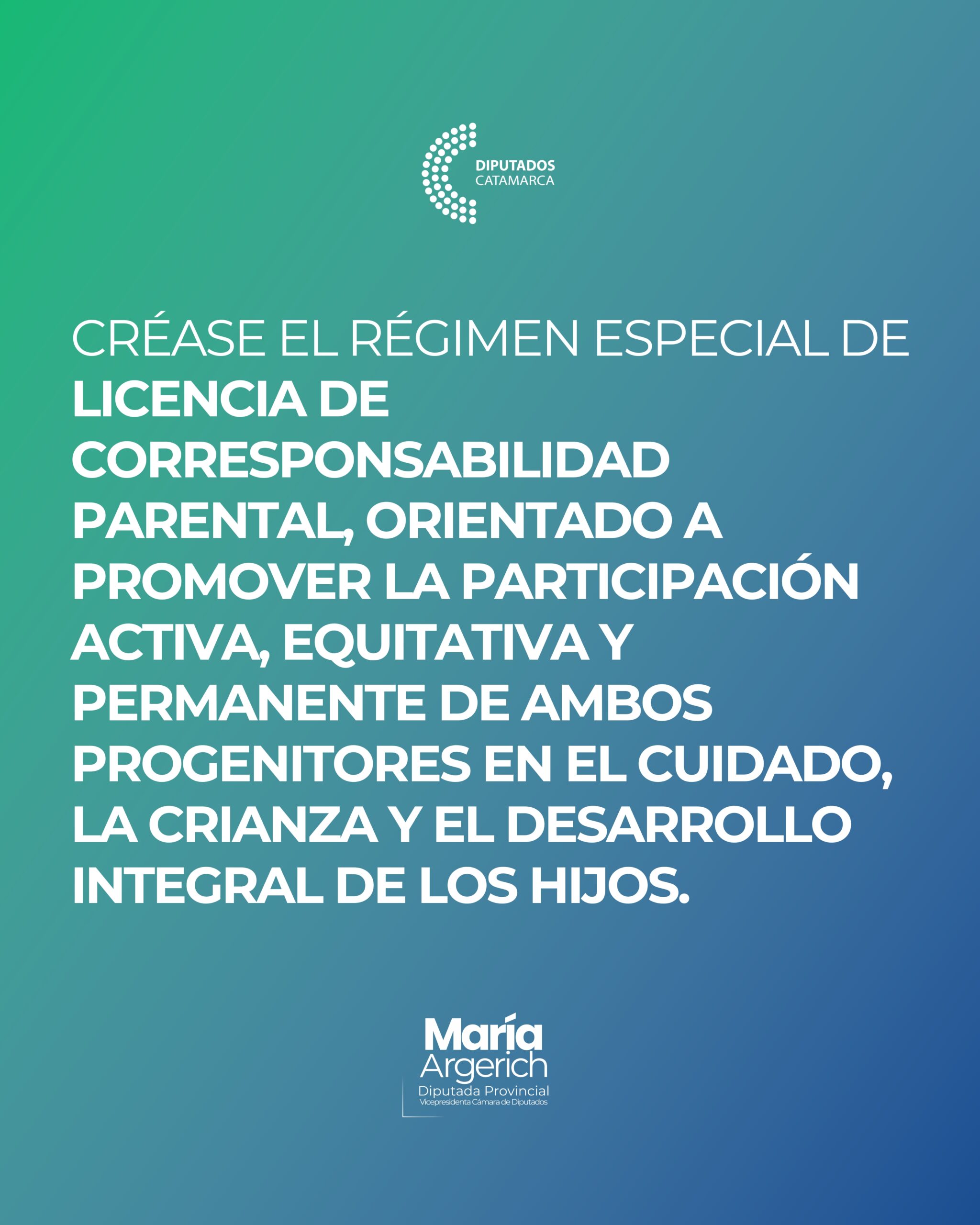 EN LA PRIMERA SESIÓN ORDINARIA DEL PERÍODO 136º DEL AÑO 2025 PRESENTÉ UN NUEVO PROYECTO DE LEY: