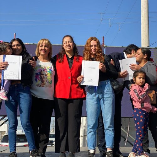 Compartimos uno de los momentos más lindos, la entrega de viviendas sociales.