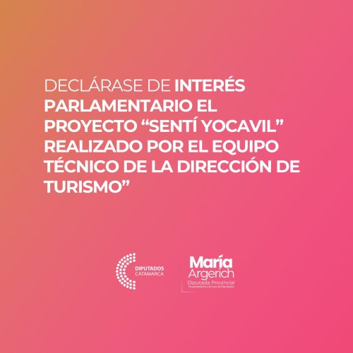 EN LA PRIMER SESIÓN EXTRAORDINARIA DEL PERÍODO 136º DEL AÑO 2025 PRESENTÉ EL SIGUIENTE PROYECTO DE DECLARACIÓN: