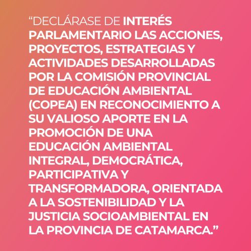 EN LA SEXTA SESIÓN ORDINARIA DEL PERÍODO 136º DEL AÑO 2025 PRESENTÉ EL SIGUIENTE PROYECTO DE DECLARACIÓN: