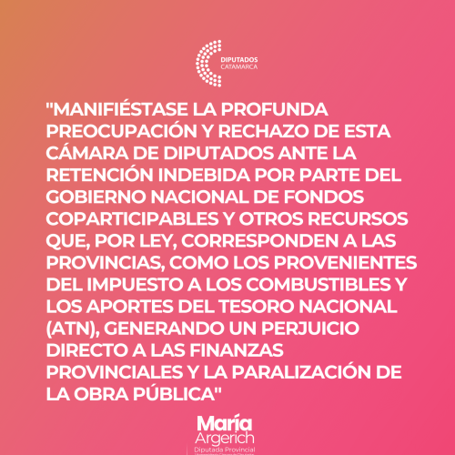 EN LA SÉPTIMA SESIÓN AORDINARIA DEL PERÍODO 136º DEL AÑO 2025 JUNTO AL BLOQUE DEL FDT PRESENTÉ EL SIGUIENTE PROYECTO DE DECLARACIÓN: